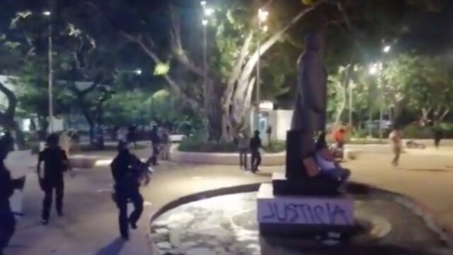 Disparos en manifestación