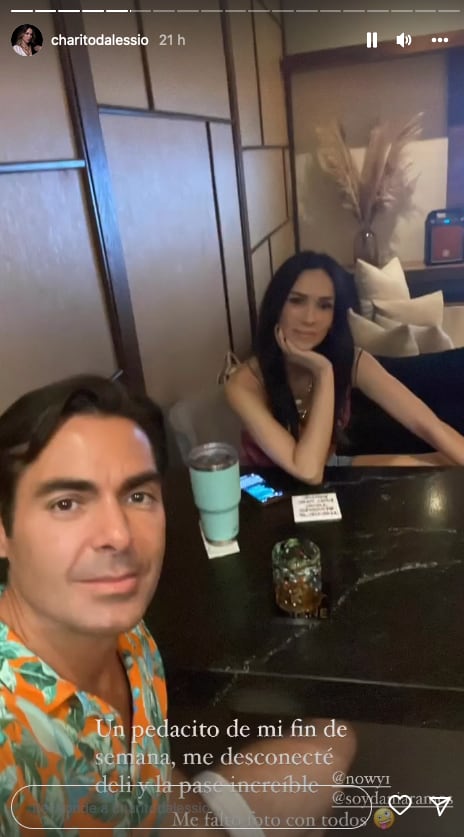 Ernesto D'Alessio y Charito pasaron el fin de semana juntos.