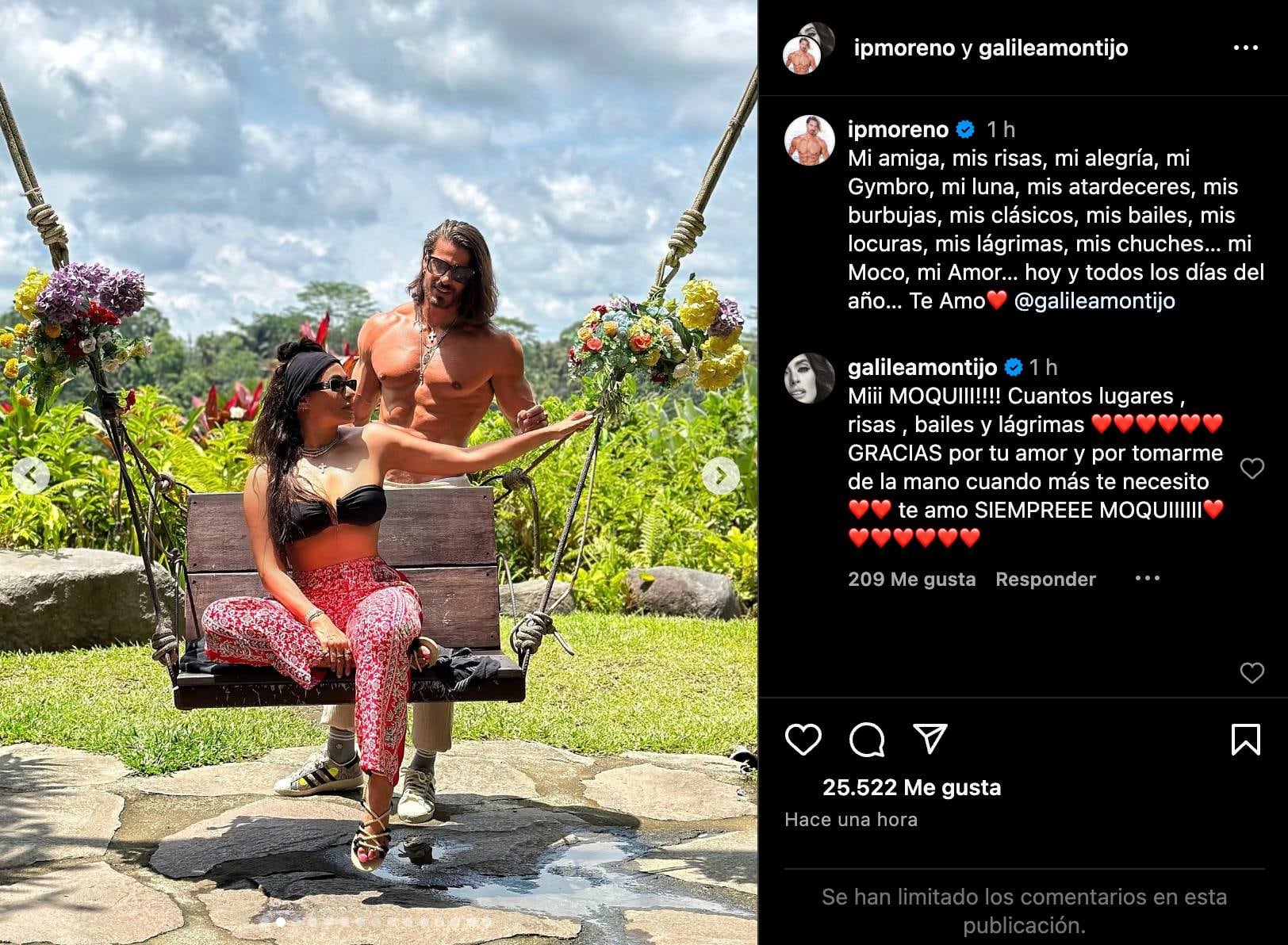 Isaac Moreno le dedicó un tierno mensaje de Día de San Valentín a Galilea Montijo