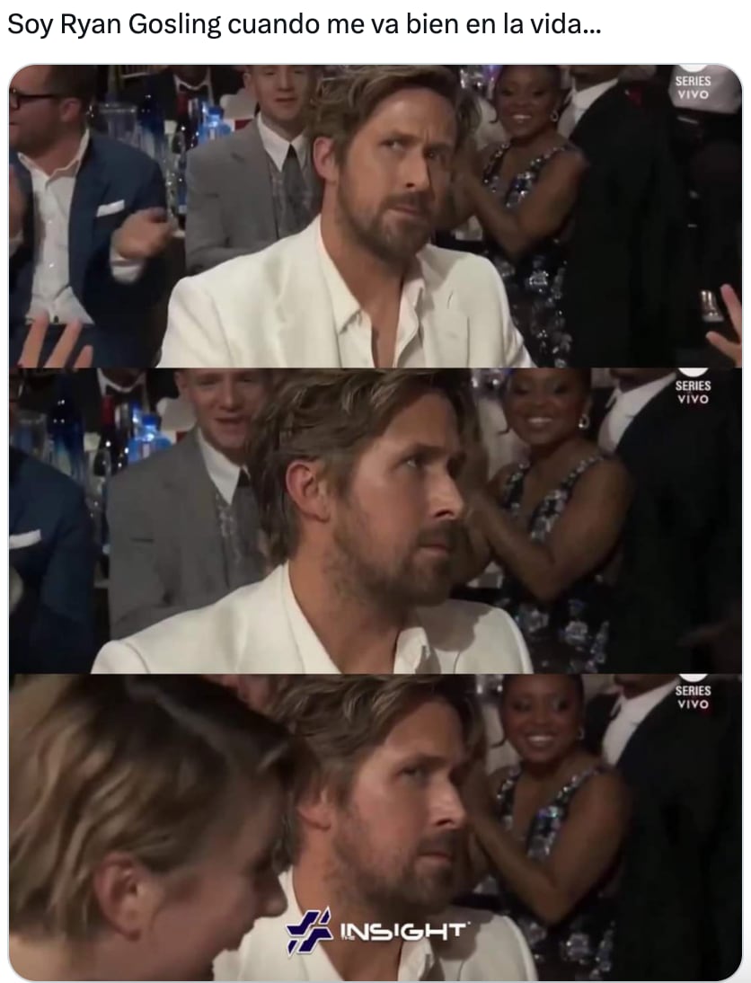 Los mejores memes de Ryan Gosling en los Critics Choice Awards