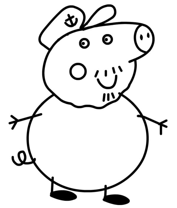 Dibujos de los abuelos de Peppa Pig