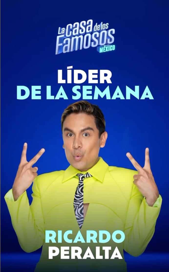 Ricardo Peralta, líder de la segunda semana en La Casa de los Famosos México 2024