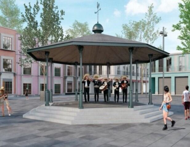 Nuevo kiosko en Plaza Garibaldi