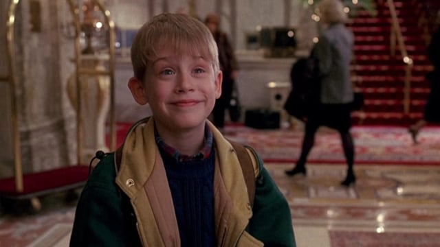 Macaulay Culkin como Kevin en Mi Pobre Angelito