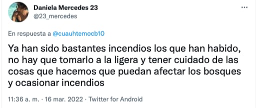Críticas a gobierno de Morelos por campaña de incendios forestales/Twitter