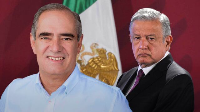 El senador del PAN, Julén Rementería, y el presidente AMLO