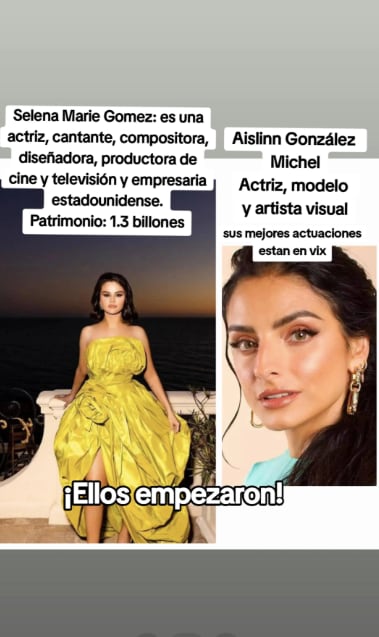 Atacan a Aislinn Derbez por crítica de Eugenio Derbez a Selena Gomez