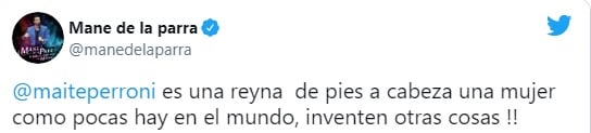 Mane de la Parra defiende a Maite Perroni