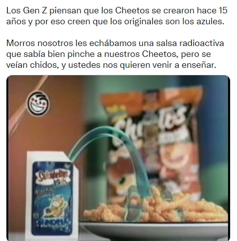 Discusión sobre cheetos normales.