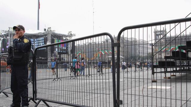Seguridad en el Zócalo. Cierres viales.