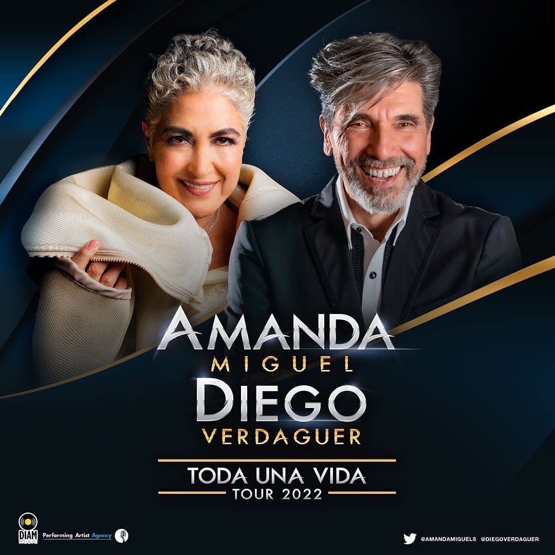 Cartel de concierto de Amanda Miguel y Diego Verdaguer