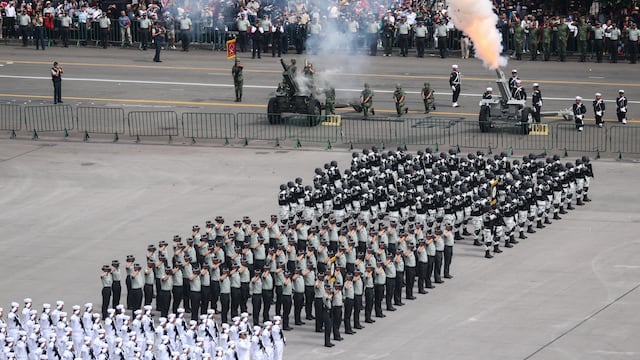 Elementos de la Marina en el desfile del pasado 16 de septiembre.