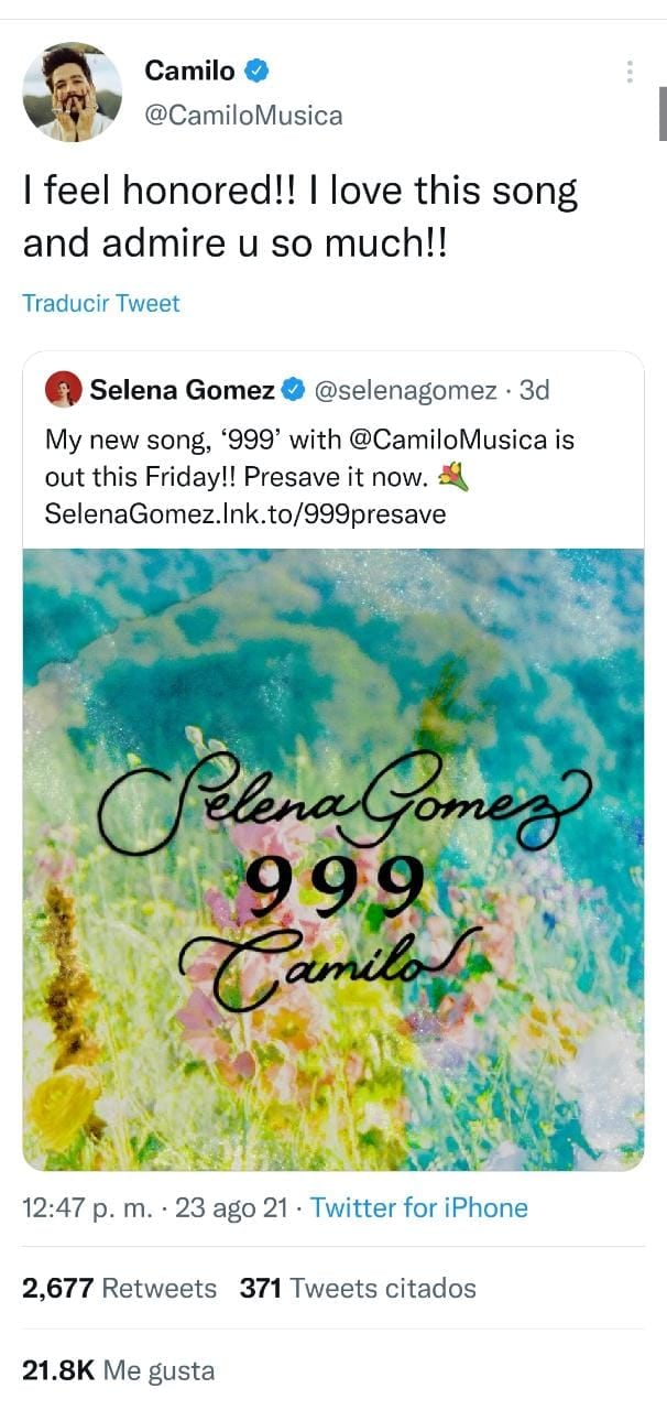 Publicación de Twitter