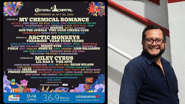 A José Ramón López Beltrán le encantó el cartel del Corona Capital 2022: “va a estar chingón”