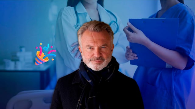 Sam Neill celebra que está libre de cáncer
