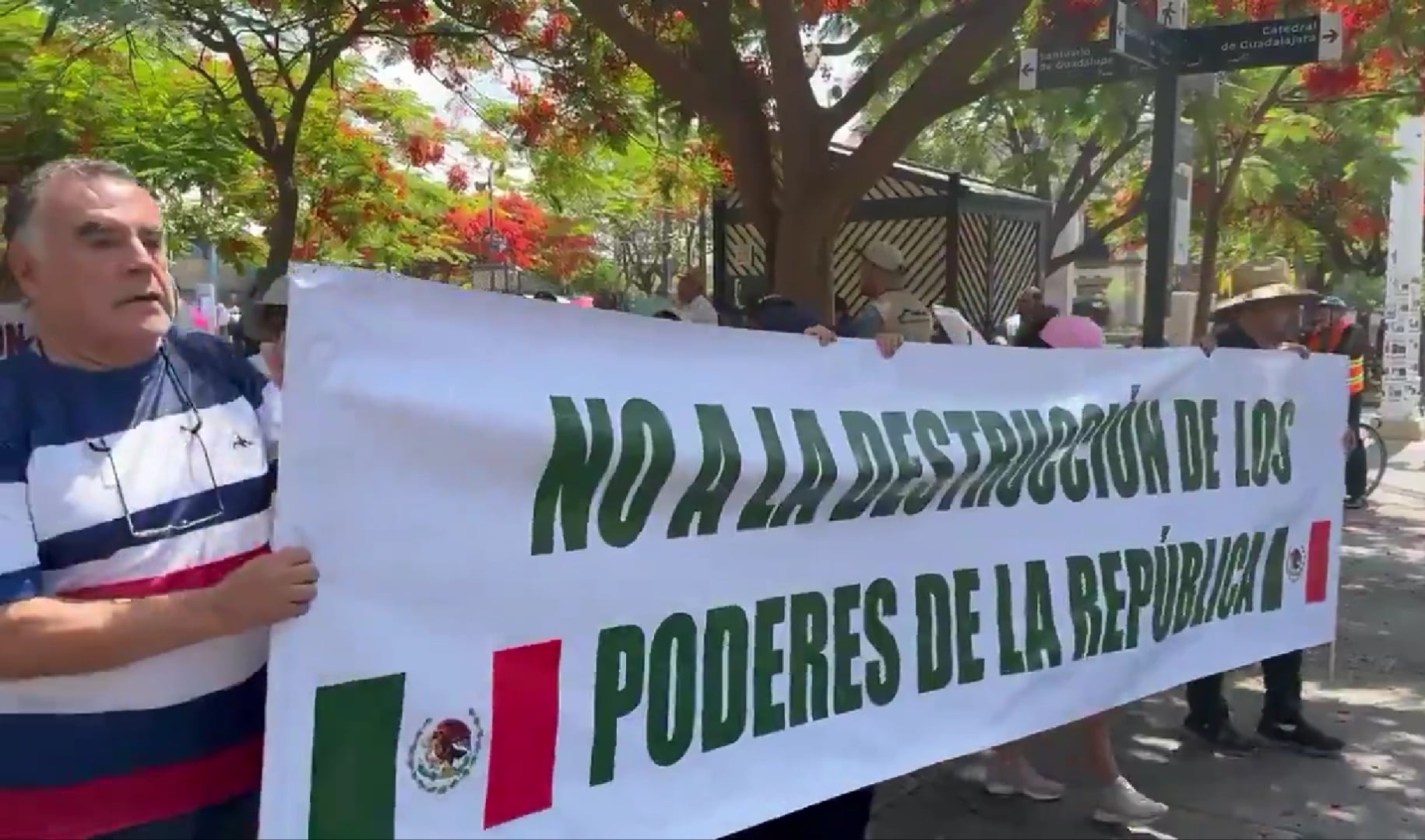 Marcha contra las elecciones Poder Judicial 2025 México en Jalisco