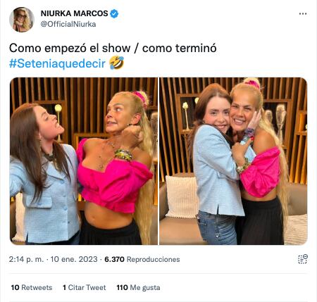 Niurka respecto a su encontronazo con Maryfer Centeno