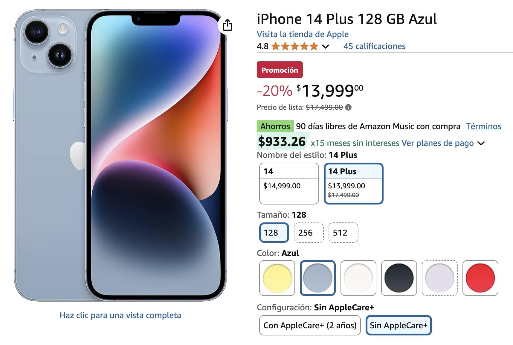 iPhone 14 Plus 128 GB