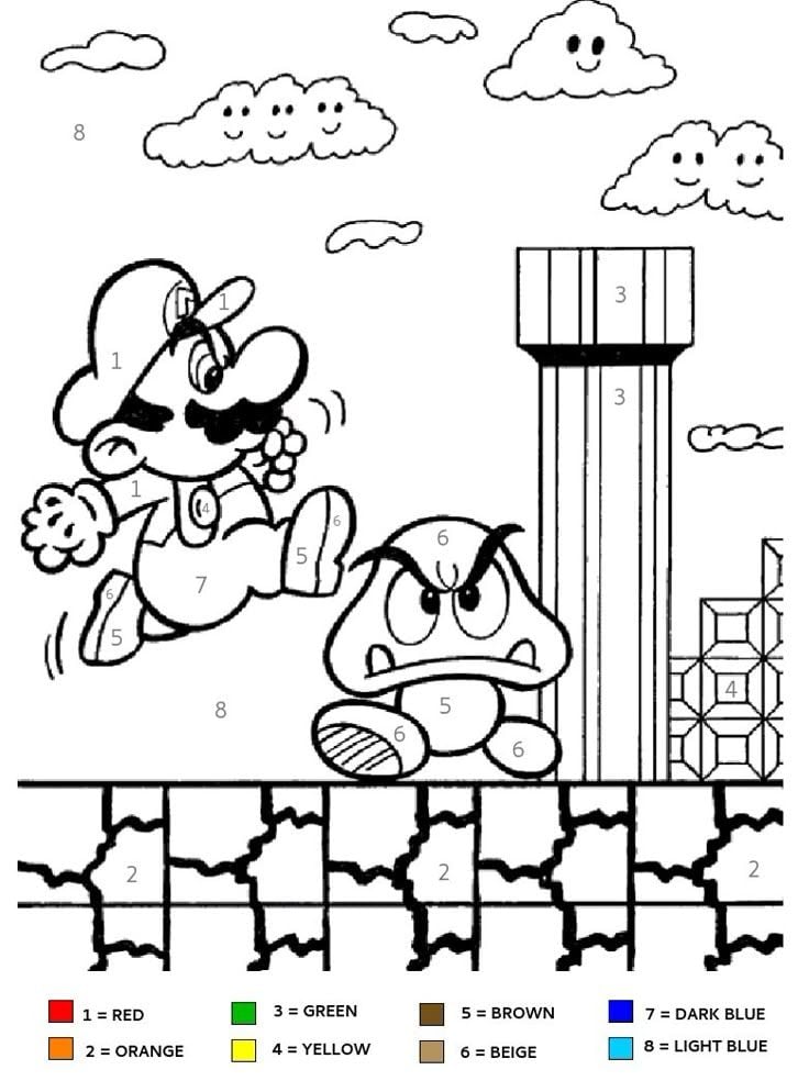 Dibujos de Mario Bros. para colorear