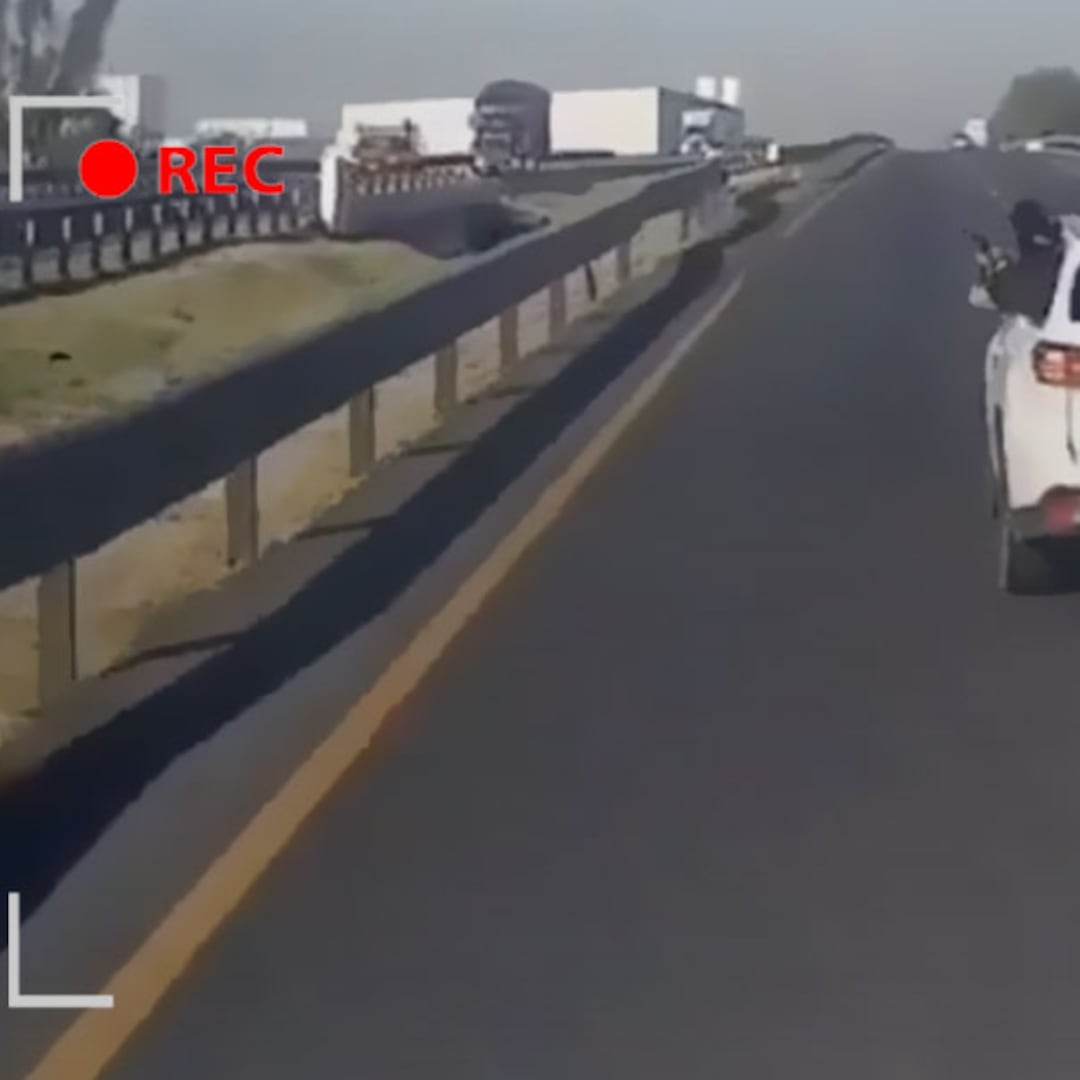 Video del robo armado a un transportista en la México-Puebla