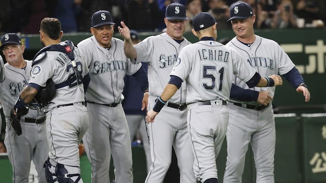 El partido significó un homenaje para Ichiro Suzuki