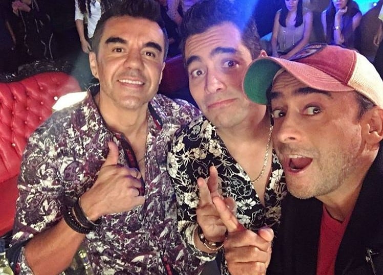 Adal Ramones, Omar Chaparro y Adrián Uribe