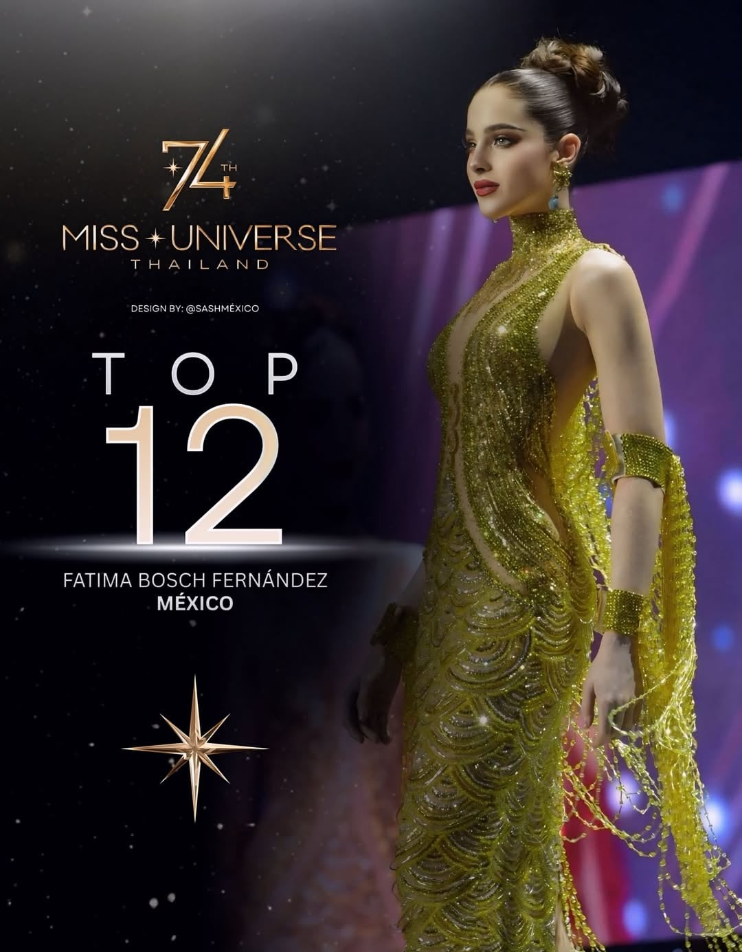 Fátima Bosch en Miss Universo 2025