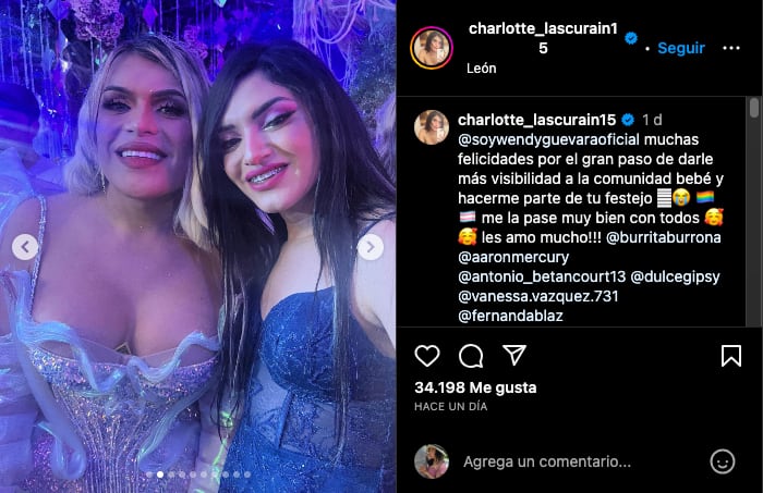 Charlotte Lascurain, la infleuncer que presumió haber asistido a la fiesta de Wendy Guevara