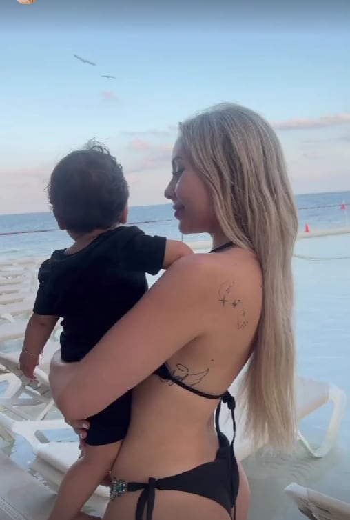 Maya Nazor vacaciona en Cancún
