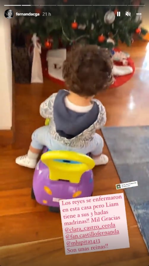 Fernanda Castillo compartió que su hijo disfruto de su Día de Reyes
