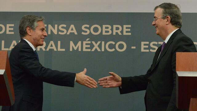 Antony Blinken y Marcelo Ebrard