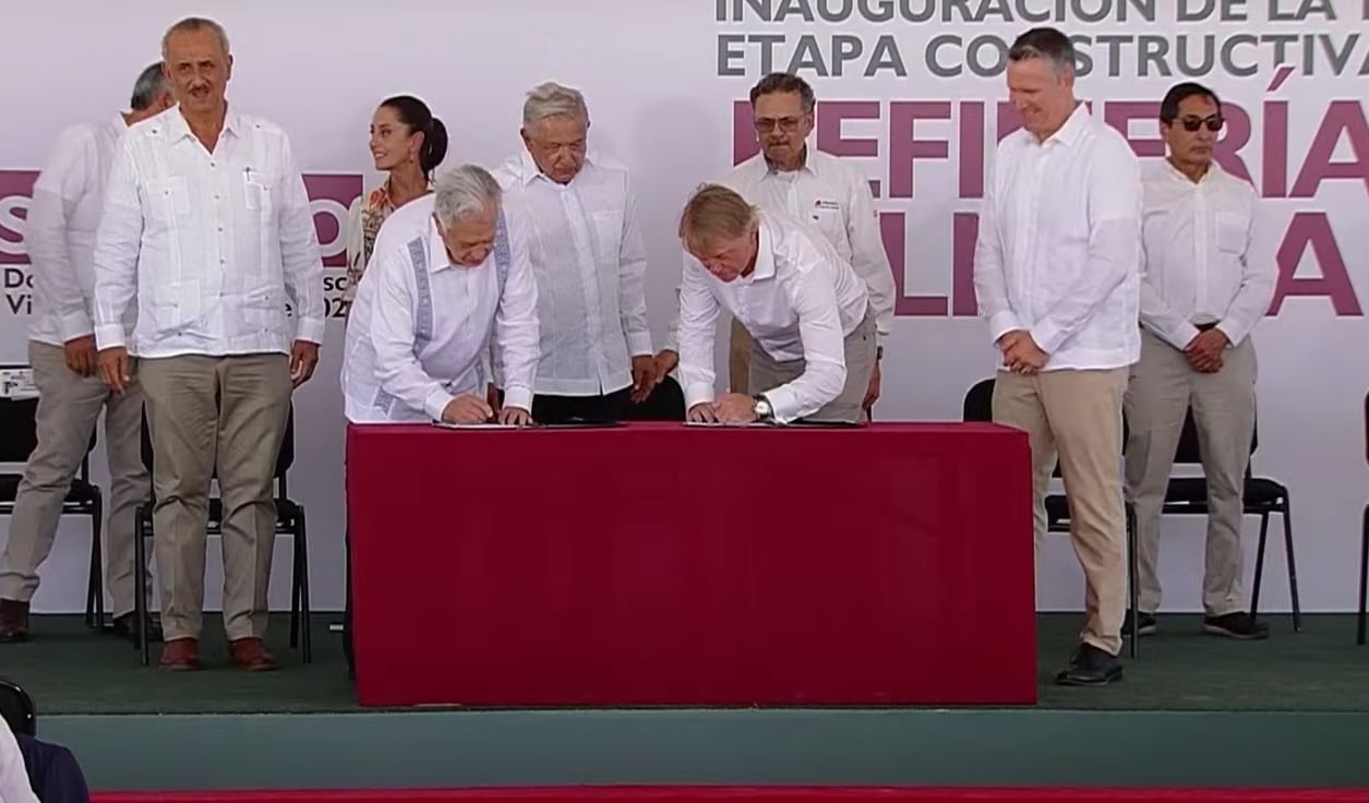 Inauguración de la refinería Olmeca en Dos Bocas, Tabasco