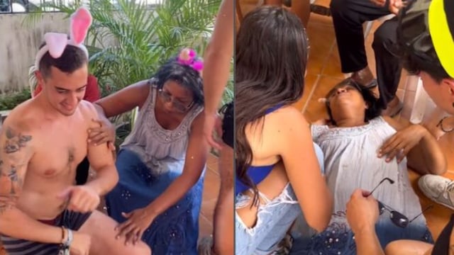 Abuelita sufre infarto en fiesta con strippers
