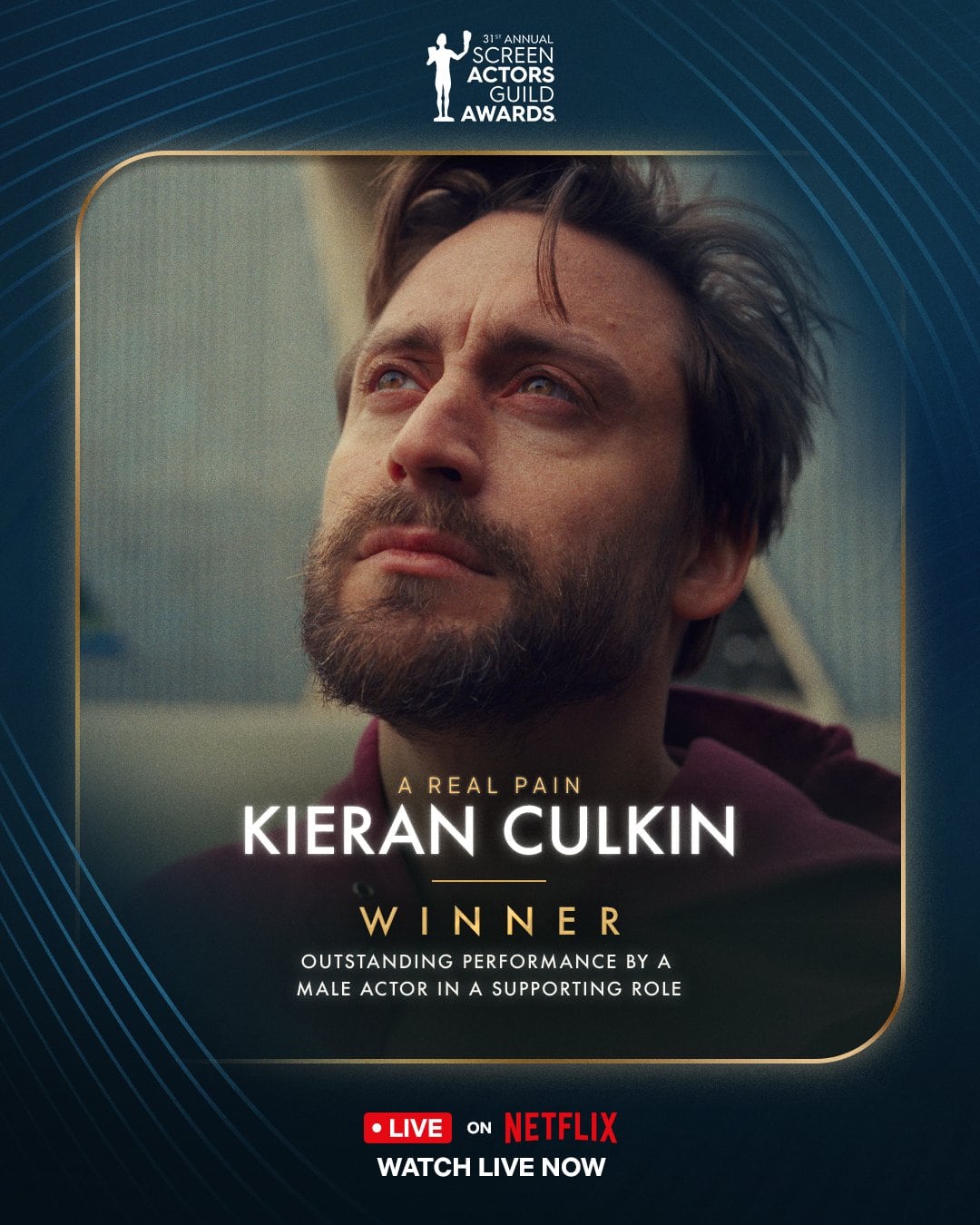 Kieran Culkin, ganador SAG Awards 2025