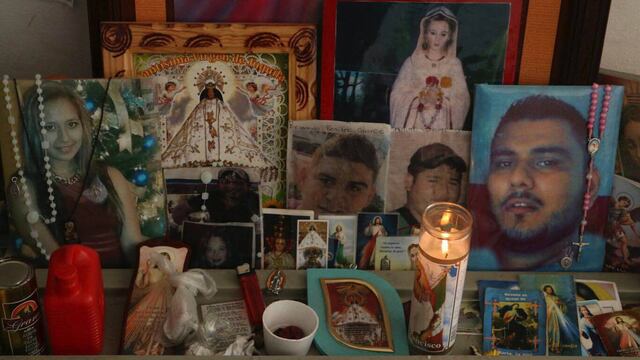 Altar por los 5 desaparecidos en Tierra Blanca, Veracruz.
