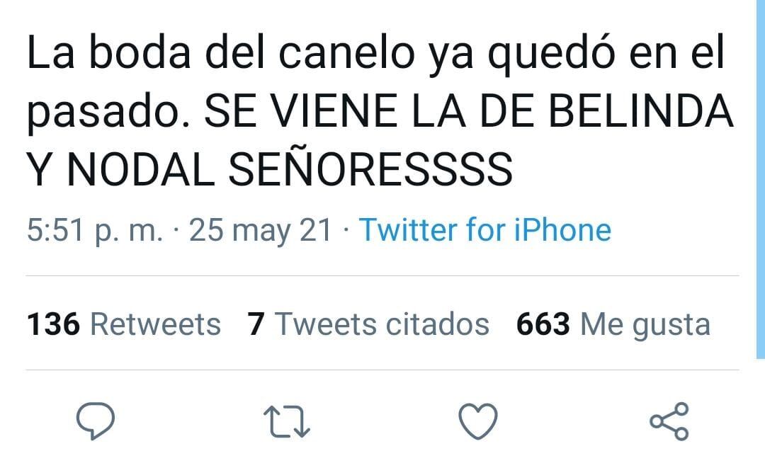 Publicación de Twitter - @dani_morfin