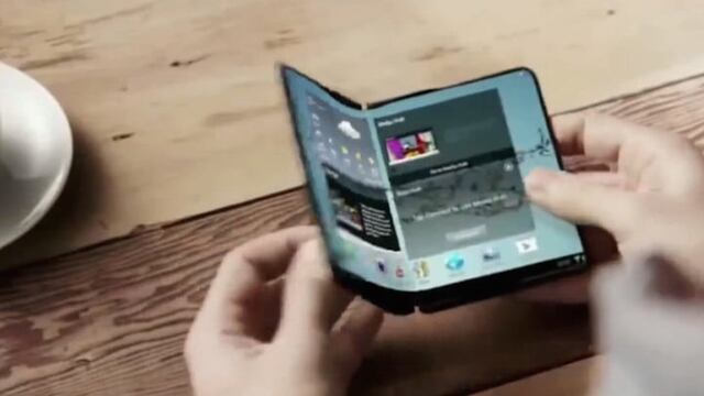 Concepto del teléfono plegable de Samsung.