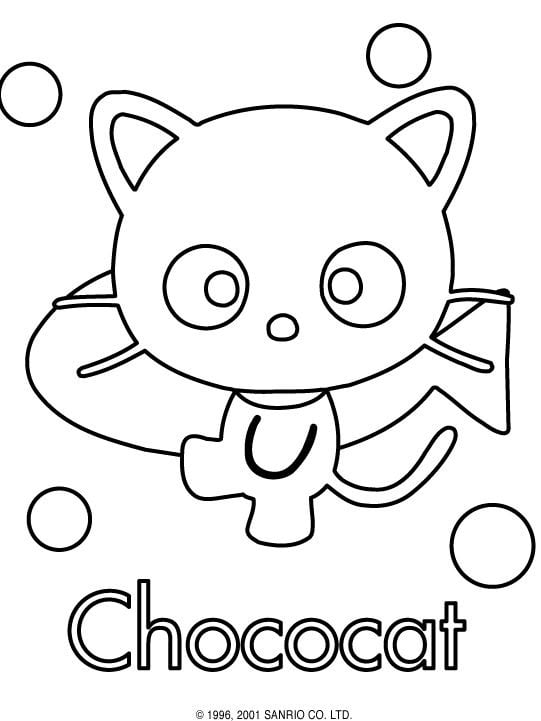 Dibujo cumpleaños de Chococat
