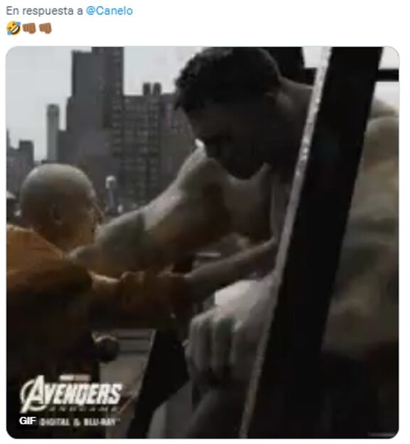 Memes Canelo Álvarez y Caleb Plant