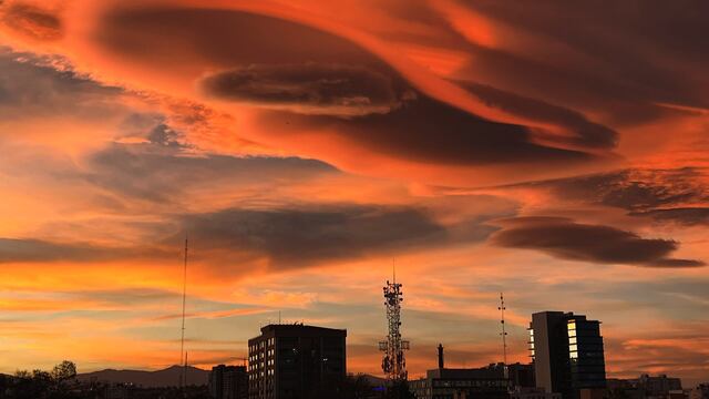 Extrañas nubes en CDMX