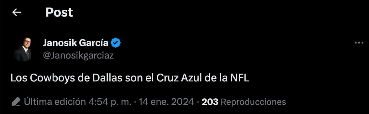 Dallas Cowboys, el Cruz Azul de la NFL