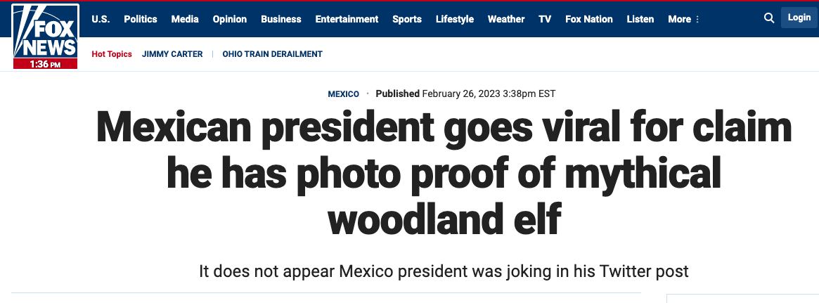 Fox News publica nota sobre falso aluxe