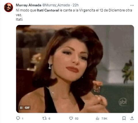 Memes de Itatí Cantoral cantando ‘La Guadalupana