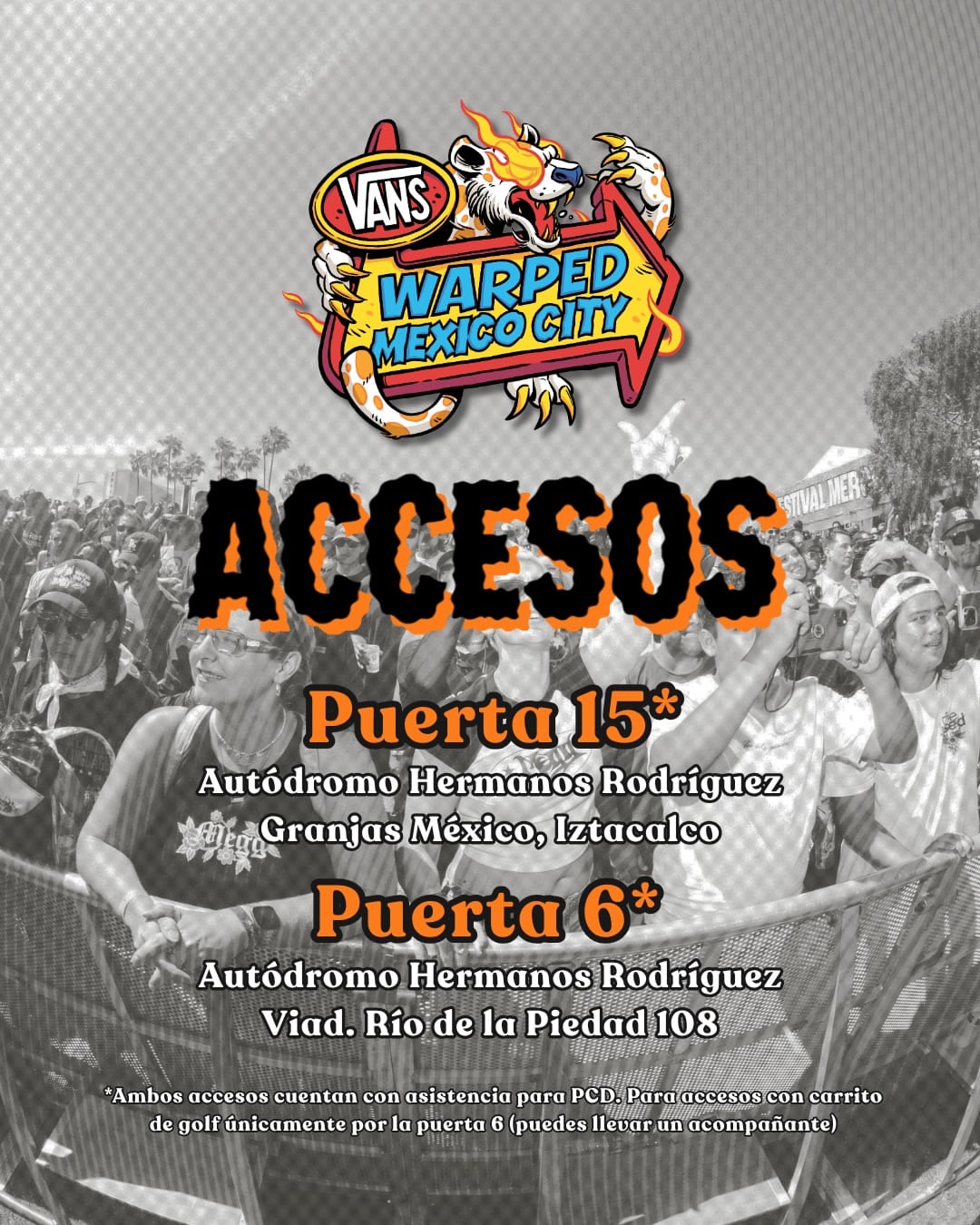 Vans Warped Tour 2026 en Autódromo Hermanos Rodríguez