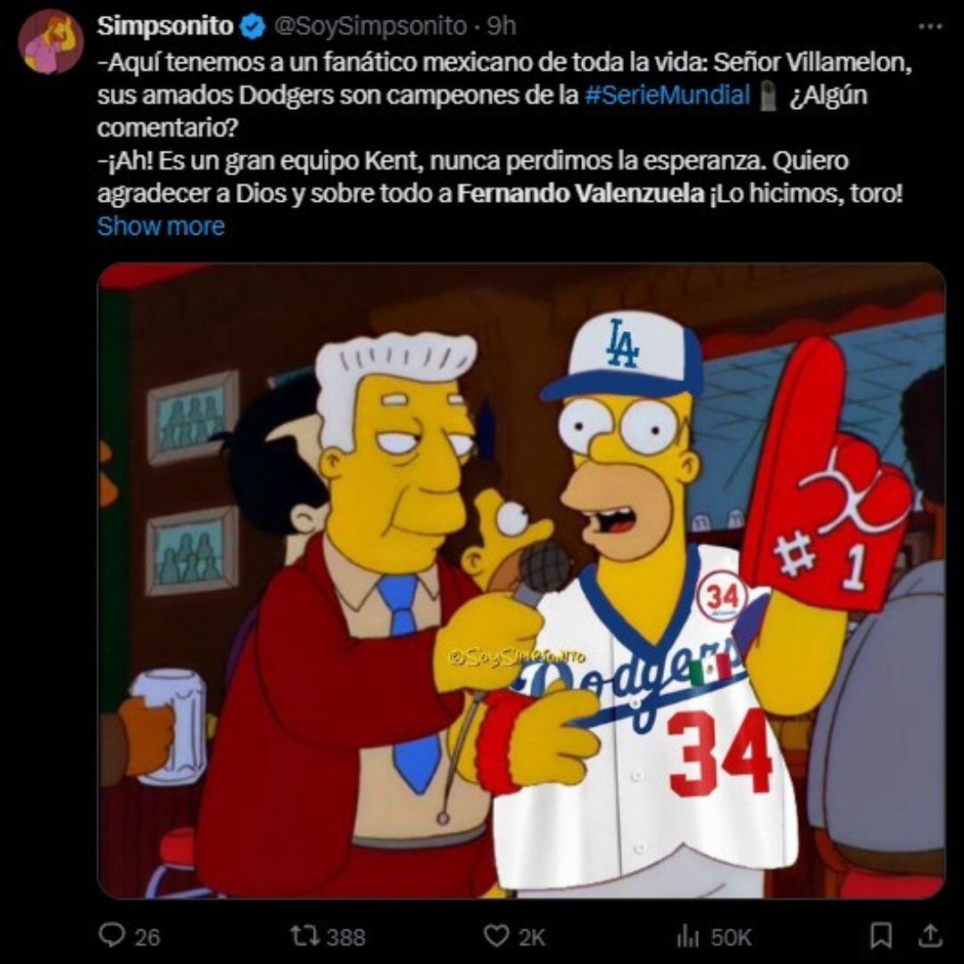 Meme de la Serie Mundial 2024.