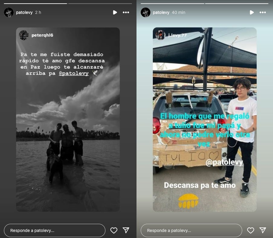 Hijos de Pato Levy se despiden de su padre tras su muerte