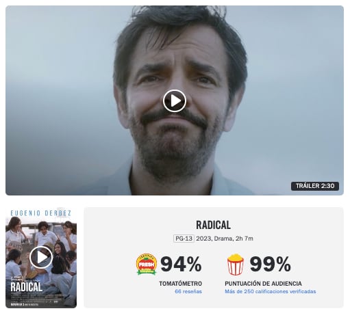 Radical, de Eugenio Derbez, fue un éxito para la crítica y para la audiencia