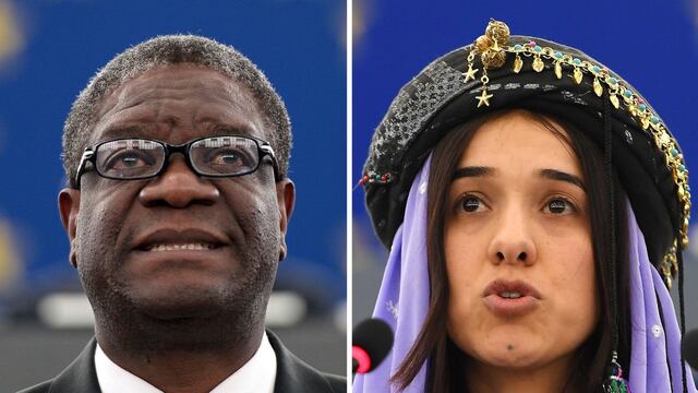 Nadia Murad y Denis Mukwege