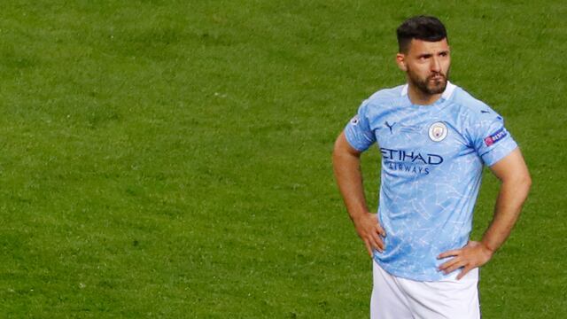 Kun Agüero lloró tras perder la final de la Champions
