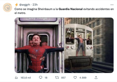 Memes de la Guardia Nacional en el Metro de la CDMX